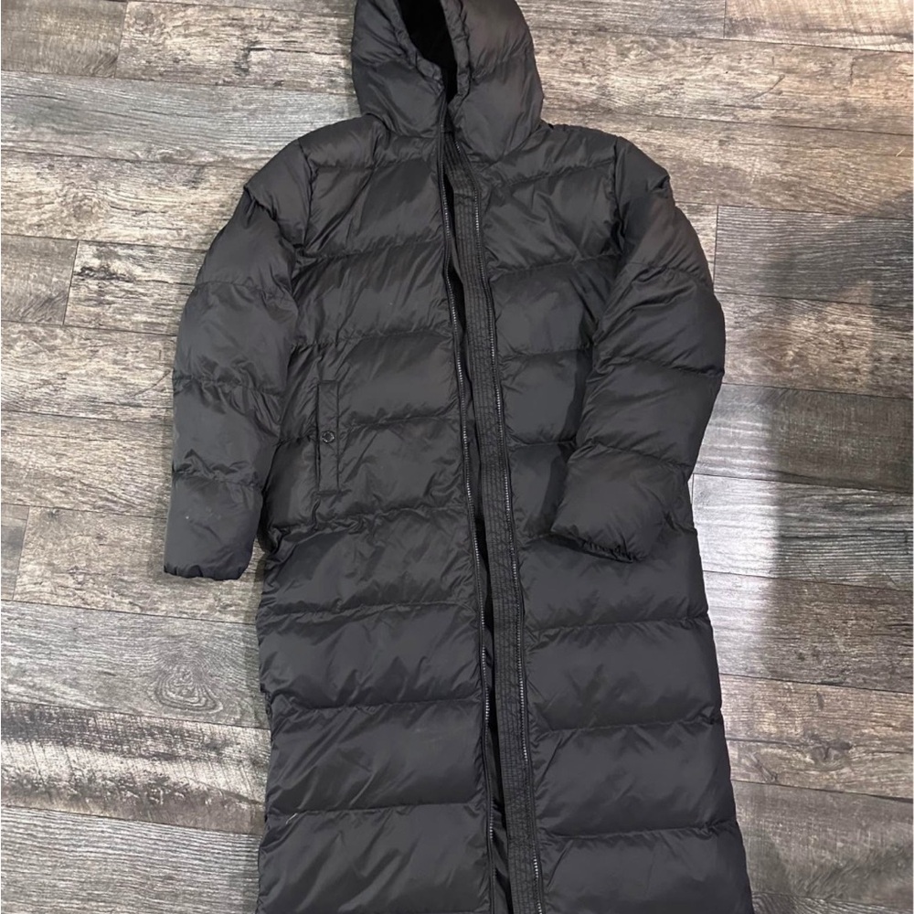 Black Long Puffer Coat